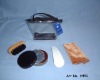 Wholesale 4 pcs shoe shine kit with pvc pouch