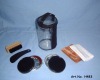 Wholesale 6pcs black zipper bag shoe shine set with PVC pouch