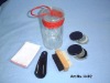 Wholesale 5pcs zipper bag shoe shine set with PVC pouch