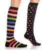 Wholesale fashion girls cotton stripe knee high socks