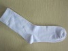 Wholesale men's white 100% cotton socks/long white socks/men's cotton business socks