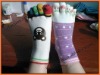 Wholesale 100 cotton five toe sock