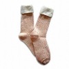 Wholesale women 84N double cylinder jaquard wool socks with knickerbocker yarn