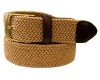 Wholesale men's 35mm braided elastic belt