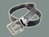 Wholesale men's classic black leather belt