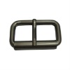 Wholesale Matt gun color of pin belt buckle for bag with gold color, 47*30*4mm