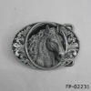 Wholesale Western fashion buckle of pewter finish horse head