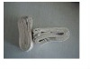 Wholesale white color Yoga straps yoga belt 100% cotton with D-ring white color