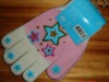 Wholesale Knitting acrylic fashion offset print winter glove