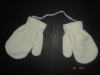 Wholesale Soft Color Babys Gloves With Hang Line