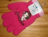 Wholesale knitting acrylic carton offset print glove