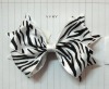zebra print ribbons and bows hair accessories for women
