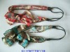 Wholesale Fashion elastic headband with metal chain and cotton bow