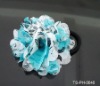Wholesale HOT SELLING ELASTIC HAIR BANDS WITH 7 CM MULTICOLOR FLOWERS