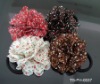 Wholesale HOT SELLING ELASTIC HAIRBANDS WITH 7 CM MULTICOLOR FLOWERS
