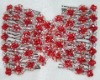 Wholesale magic hair comb with red flower