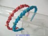 Wholesale Sapphire and Coral Series Fashion Hair Ornament Wraped with Chiffon