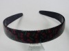 Wholesale Fashion printed plastic hair headband