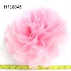 Wholesale pink satin large flower hair clip