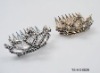Wholesale FASHION GIRLS' HAIR GRIPS IN CROWN SHAPE IN SILVER AND GOLD IN SIZE OF 5.5 CM