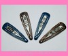 Wholesale 67mm epoxy hair clips,snap clips