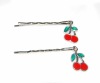 Wholesale fancy Cherry shape children's hairpins