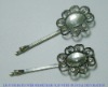 Wholesale Flower shape hair decoration with crystal