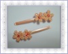 Wholesale hair accessory flower shape with pearl decoration