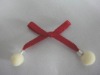 ribbon bow with ball
