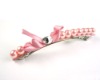 Wholesale New Barrette Hair Clips Acryl Bead Pink