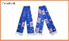 Wholesale fashion football fan scarf with knitted
