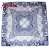 square printed kerchief of silk material