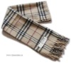 Wholesale cashmere wool knit scarf check