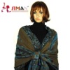 wool jacquard stole