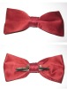 Wholesale men's 100% polyester clip bowtie