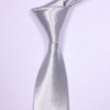Wholesale BOY'S Solid SILVER GREY Neck Wear tie