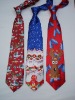 Wholesale 100% polyester Printed Christmas necktie