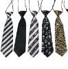 Wholesale Polyester School Student Tie In Stock Mixed Pattern