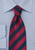 Wholesale navy and cherry striped stock tie