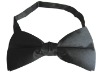 Wholesale 100% silk woven evening dress black bowtie