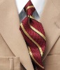 100% polyester striped tie