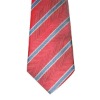 Wholesale fashion design for red silk free wide striped polyester printed necktie
