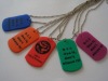 Wholesale Rainbow color of silicone dog tags