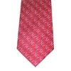 Wholesale fashion design men's red striped printed silk necktie