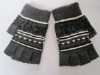 Wholesale jacquard half gloves and mittens