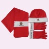 Wholesale Promotion gift set -- fleece scarf hat gloves
