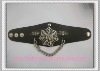 Wholesale DIY Hand-made fashion Stud Punk PU Bracelet metal Bracelet