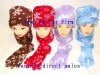 Wholesale Winter 3pcs set snow hat scarf glove promotion gifts