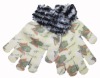 Wholesale winter acrylic knitted magic gloves