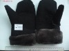 Wholesale colorful lint gloves for cold winter